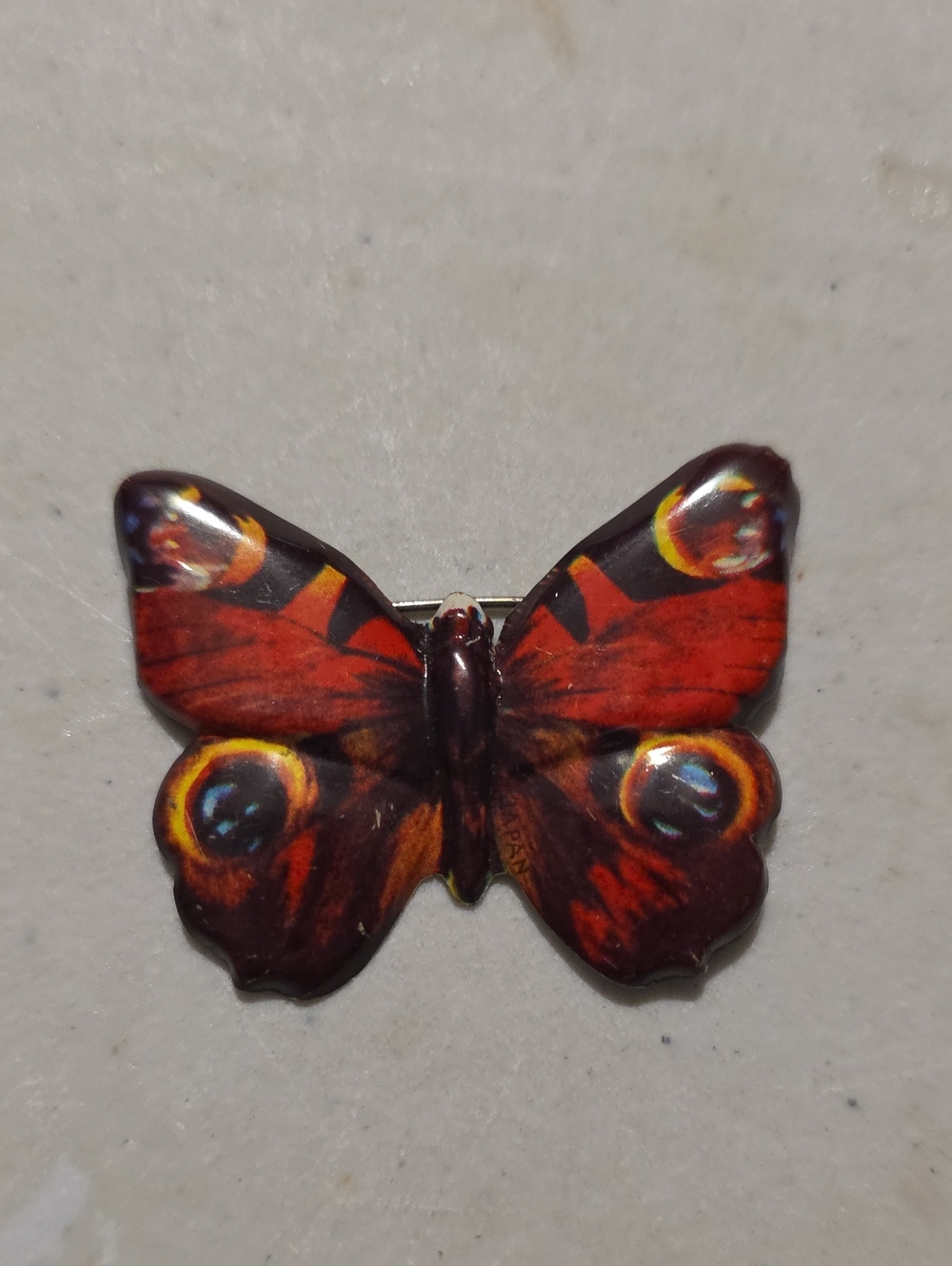 Red Butterfly Brooch Pin - Elegant Women's Jewelry